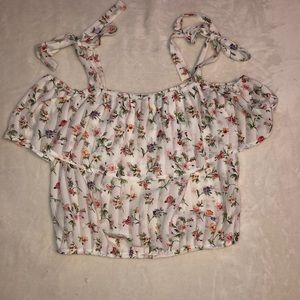 Forever 21 Flowered Crop Top